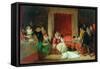 Queen Elizabeth In A Rage (oil on canvas, re-lined-Augustus Leopold Egg-Framed Stretched Canvas