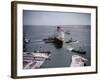 Queen Elizabeth in Southampton Harbor-null-Framed Photographic Print