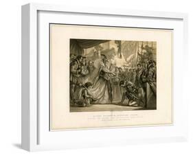 Queen Elizabeth Knighting Drake on Board the Golden Hind..., April 4th 1581-F Fraenkel-Framed Giclee Print