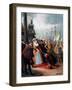 Queen Elizabeth Knighting Sir Francis Drake, 1581-WS Bagdatopulos-Framed Giclee Print