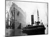 Queen Elizabeth Launch on River Clyde, 1938-null-Mounted Premium Photographic Print