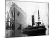 Queen Elizabeth Launch on River Clyde, 1938-null-Mounted Photographic Print
