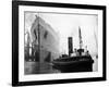 Queen Elizabeth Launch on River Clyde, 1938-null-Framed Photographic Print