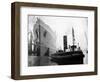 Queen Elizabeth Launch on River Clyde, 1938-null-Framed Photographic Print