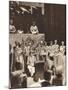 Queen Elizabeth Looks on as Her Husband Is Crowned on the Day of His Coronation, 1937-null-Mounted Photographic Print