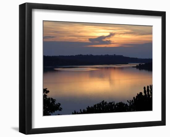 Queen Elizabeth National Park, Kazinga Channel, Uganda, East Africa, Africa-Groenendijk Peter-Framed Photographic Print