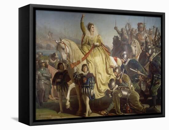 Queen Elizabeth of England Takes Review in Face of the Spanish Armada, 1588-Ferdinand Piloty-Framed Stretched Canvas