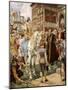 Queen Elizabeth Opening the Royal Exchange-Ernest Crofts-Mounted Giclee Print