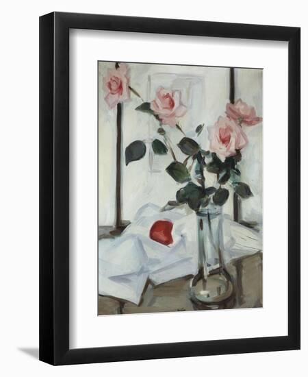 Queen Elizabeth Roses, Samuel John Peploe, c.1918-Samuel John Peploe-Framed Premium Giclee Print