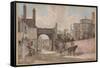 'Queen Elizabeth's Gateway, Windsor Castle', c1780-Paul Sandby-Framed Stretched Canvas