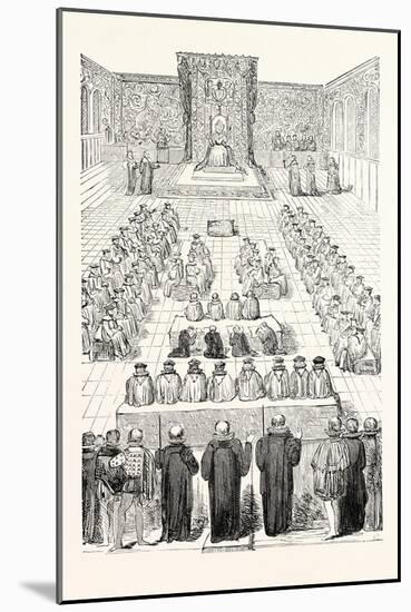 Queen Elizabeth's Parliament-null-Mounted Giclee Print