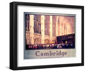 Queen Elizabeth's Visit to King's College-null-Framed Art Print