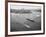 Queen Elizabeth Sailing Through New York Harbor-null-Framed Photographic Print