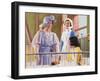 Queen Elizabeth Visiting a Children's Ward at the Middlesex Hospital, 1935-null-Framed Giclee Print