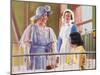 Queen Elizabeth Visiting a Children's Ward at the Middlesex Hospital, 1935-null-Mounted Giclee Print