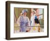 Queen Elizabeth Visiting a Children's Ward at the Middlesex Hospital, 1935-null-Framed Giclee Print