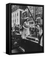 Queen Elizabeth Visiting the Us-null-Framed Stretched Canvas