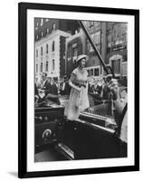 Queen Elizabeth Visiting the Us-null-Framed Photographic Print