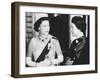 Queen Elizabeth with Indian Prime Minister Indira Gandhi at Buckingham Palace-null-Framed Photo