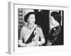 Queen Elizabeth with Indian Prime Minister Indira Gandhi at Buckingham Palace-null-Framed Photo