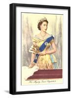 Queen Elizabeth-null-Framed Art Print