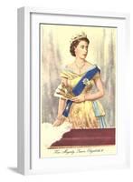 Queen Elizabeth-null-Framed Art Print