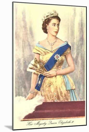 Queen Elizabeth-null-Mounted Art Print