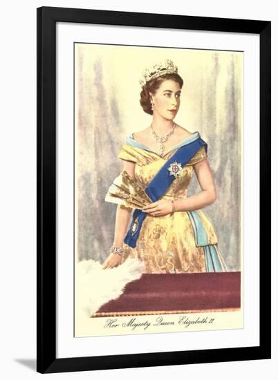 Queen Elizabeth-null-Framed Art Print