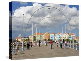 Queen Emma Bridge, Willemstad, Curacao, Netherlands Antilles, West Indies, Caribbean-Richard Cummins-Stretched Canvas