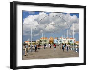 Queen Emma Bridge, Willemstad, Curacao, Netherlands Antilles, West Indies, Caribbean-Richard Cummins-Framed Photographic Print