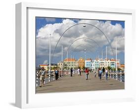 Queen Emma Bridge, Willemstad, Curacao, Netherlands Antilles, West Indies, Caribbean-Richard Cummins-Framed Photographic Print