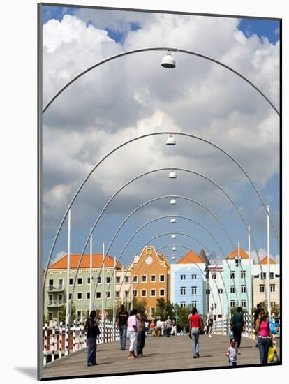 Queen Emma Bridge, Willemstad, Curacao, Netherlands Antilles, West Indies, Caribbean-Richard Cummins-Mounted Photographic Print