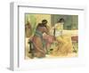 Queen Esther and Haman-English School-Framed Giclee Print