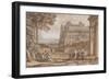 Queen Esther Approaching the Palace of Ahasuerus, 1658-Claude Lorrain-Framed Giclee Print