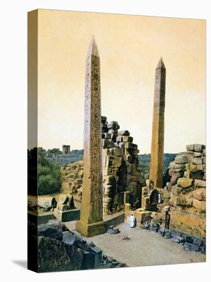 Queen Hatshepsut Obelisk, Temple of Amun, Karnak, Luxor, Egypt, 20th Century-null-Stretched Canvas