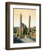 Queen Hatshepsut Obelisk, Temple of Amun, Karnak, Luxor, Egypt, 20th Century-null-Framed Giclee Print