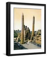 Queen Hatshepsut Obelisk, Temple of Amun, Karnak, Luxor, Egypt, 20th Century-null-Framed Giclee Print