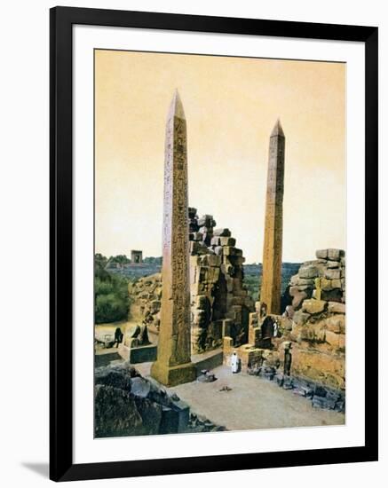 Queen Hatshepsut Obelisk, Temple of Amun, Karnak, Luxor, Egypt, 20th Century-null-Framed Giclee Print