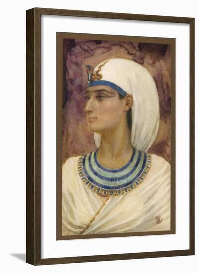 Queen Hatshepsut Widow of Thutmose II Regent for and Later Co-Ruler with Her Stepson Thutmose III-Winifred Brunton-Framed Art Print