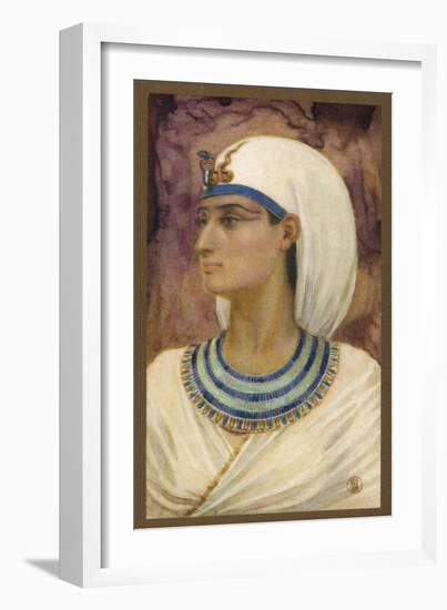Queen Hatshepsut Widow of Thutmose II Regent for and Later Co-Ruler with Her Stepson Thutmose III-Winifred Brunton-Framed Art Print