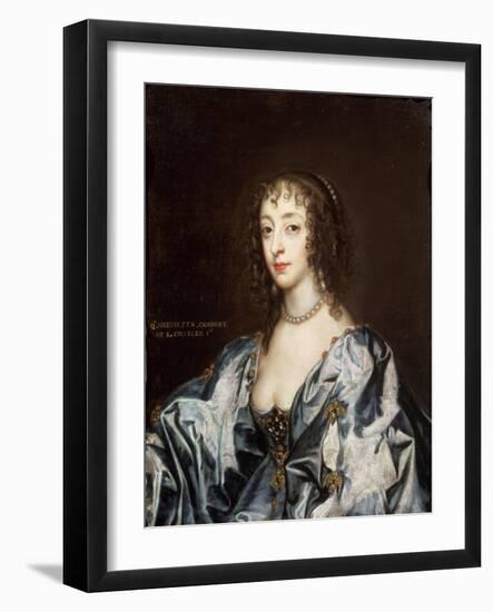 Queen Henrietta Maria (1609-69)-Sir Anthony Van Dyck-Framed Giclee Print