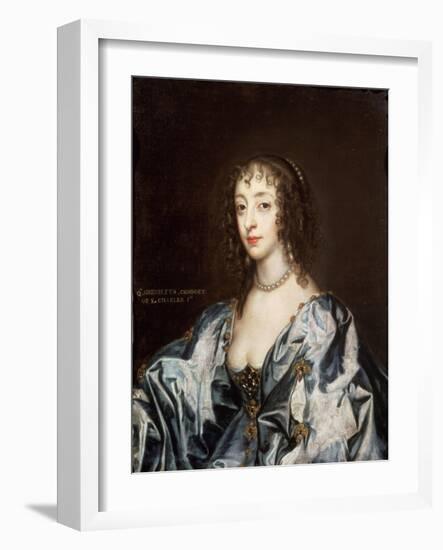 Queen Henrietta Maria (1609-69)-Sir Anthony Van Dyck-Framed Giclee Print