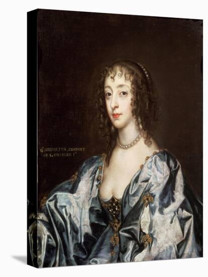 Queen Henrietta Maria (1609-69)-Sir Anthony Van Dyck-Stretched Canvas