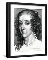 Queen Henrietta Maria, 1641-Wenceslaus Hollar-Framed Giclee Print