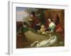 Queen Henrietta Maria of England and Her Children on the River-Frederick Goodall-Framed Giclee Print