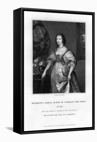 Queen Henrietta Maria, Queen Consort of Charles I-Henry Thomas Ryall-Framed Stretched Canvas