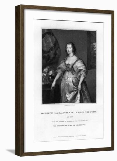 Queen Henrietta Maria, Queen Consort of Charles I-Henry Thomas Ryall-Framed Giclee Print