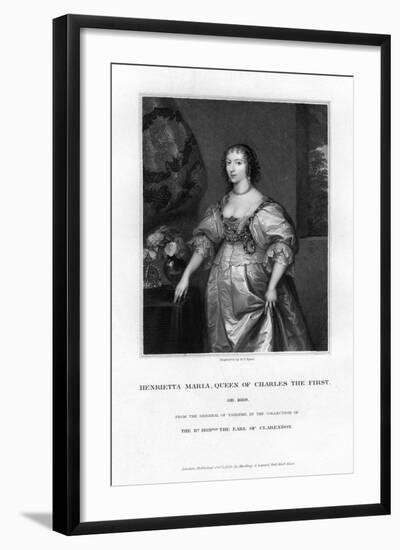 Queen Henrietta Maria, Queen Consort of Charles I-Henry Thomas Ryall-Framed Giclee Print