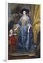 Queen Henrietta Maria with Sir Jeffrey Hudson, 1633-Sir Anthony Van Dyck-Framed Giclee Print