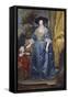 Queen Henrietta Maria with Sir Jeffrey Hudson, 1633-Sir Anthony Van Dyck-Framed Stretched Canvas